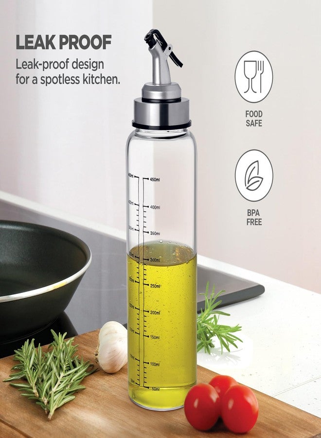 Treo By Milton Glide Oil Dispenser For Kitchen | Leak-Proof & BPA-Free | Food-Safe High Borosilicate Glass | Non-Porous with Capacity Indicator | Durable & Stylish Kitchen Accessory, 500 ml - Image 5